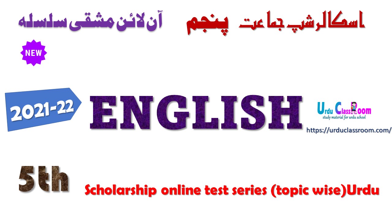 english 5th scholarship exam preparation